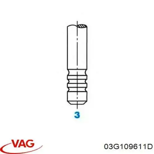 03G109611D VAG клапан випускний