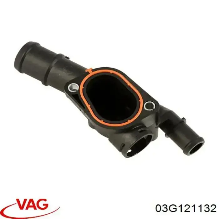 Фланець системи охолодження (трійник) VAG 03G121132 ціна, від 6.33 USD
