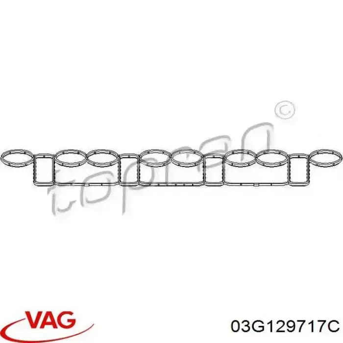 Купити 03G129717C VAG Прокладка впускного колектора