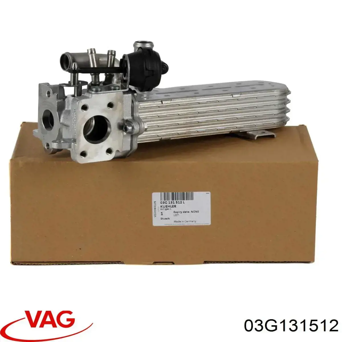 Радіатор системи EGR рециркуляції вихлопних газів 03G131512 VAG