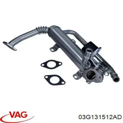 Радіатор системи EGR рециркуляції вихлопних газів 03G131512AD VAG
