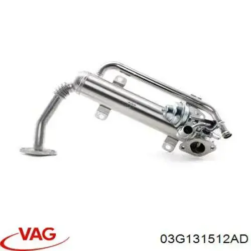 Радіатор системи EGR рециркуляції вихлопних газів 03G131512AD VAG