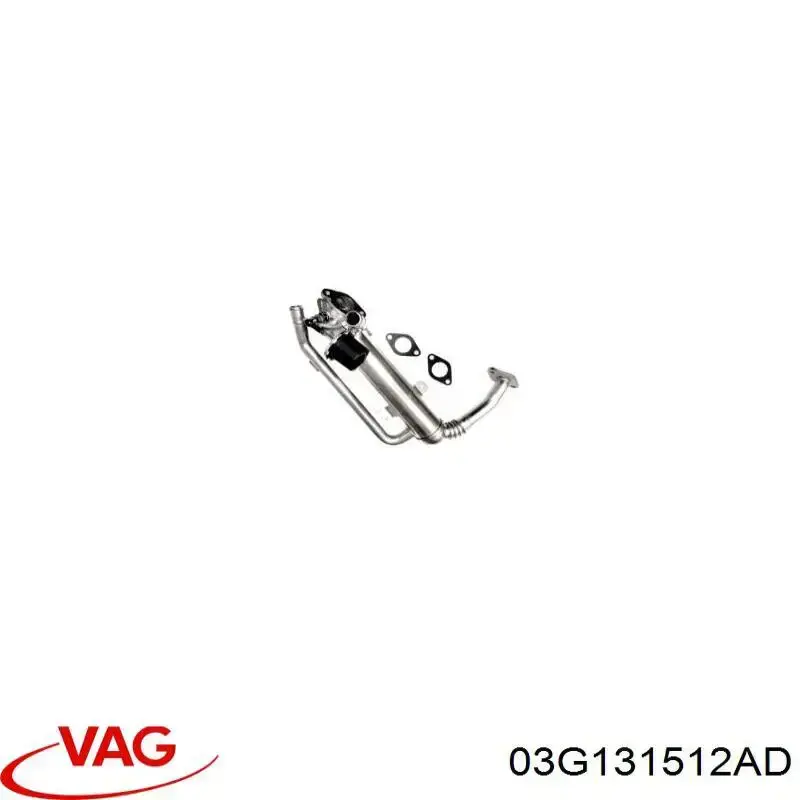 Купити 03G131512AD VAG Радіатор системи EGR рециркуляції вихлопних газів