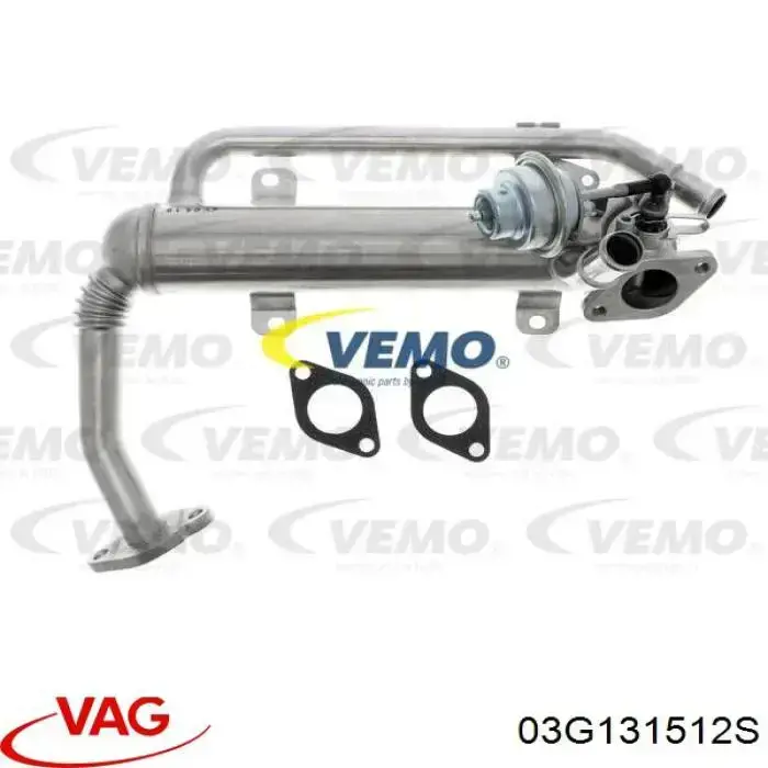 Радіатор системи EGR рециркуляції вихлопних газів VAG 03G131512S ціна, від 27.86 USD