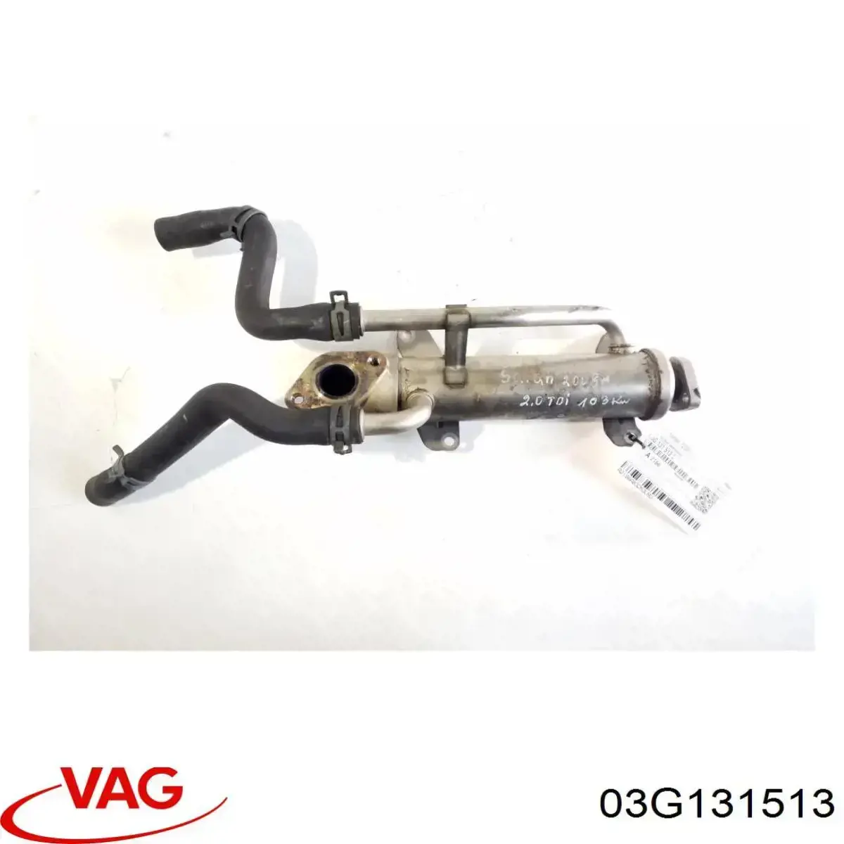 Радіатор системи EGR рециркуляції вихлопних газів VAG 03G131513 ціна, від 19.75 USD