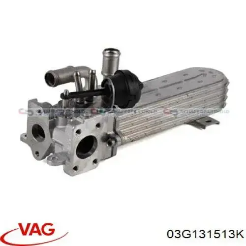 Купити 03G131513K VAG Радіатор системи EGR рециркуляції вихлопних газів