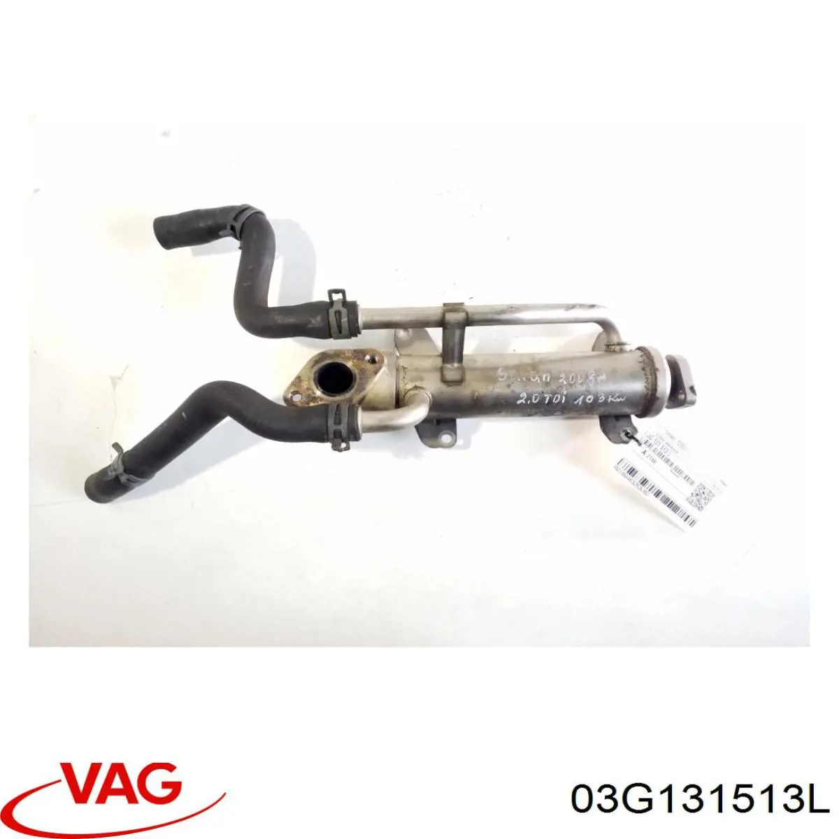 Радіатор системи EGR рециркуляції вихлопних газів VAG 03G131513L ціна, від 44.33 USD