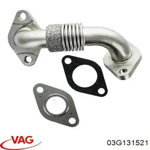 Купити 03G131521 VAG Шланг (патрубок) радіатор EGR, відведення