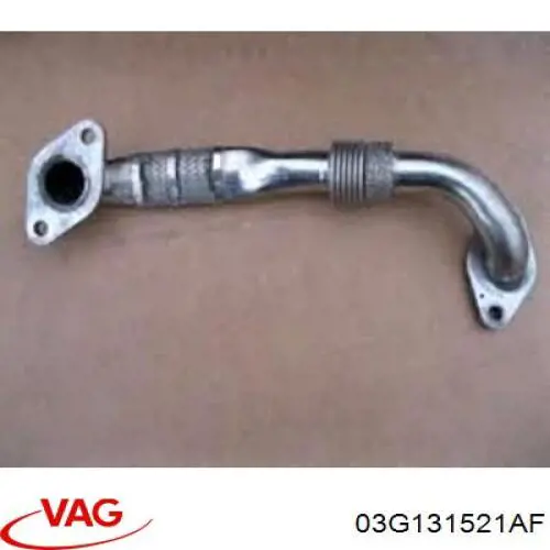 Патрубок радіатора системи рециркуляції ОГ VAG 03G131521AF ціна, від 6.09 USD
