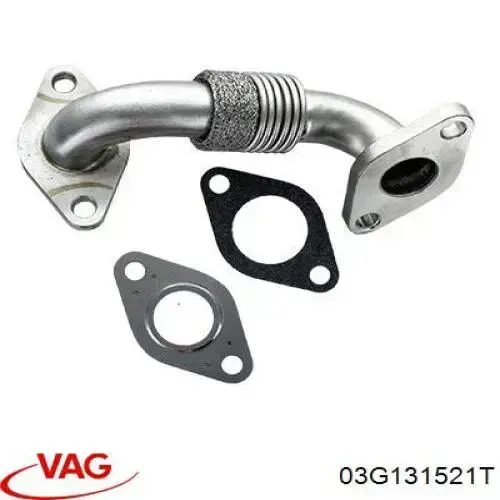 Купити 03G131521T VAG Шланг (патрубок) радіатор EGR, відведення