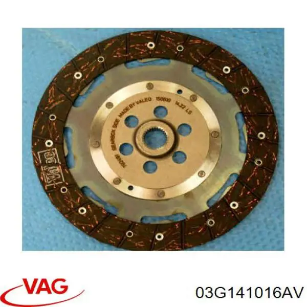 03G141016AV VAG комплект зчеплення (3 частини)