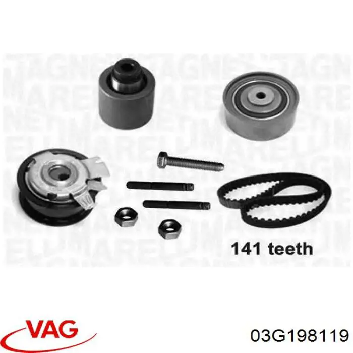 Комплект ГРМ VAG 03G198119 ціна, від 140.34 USD