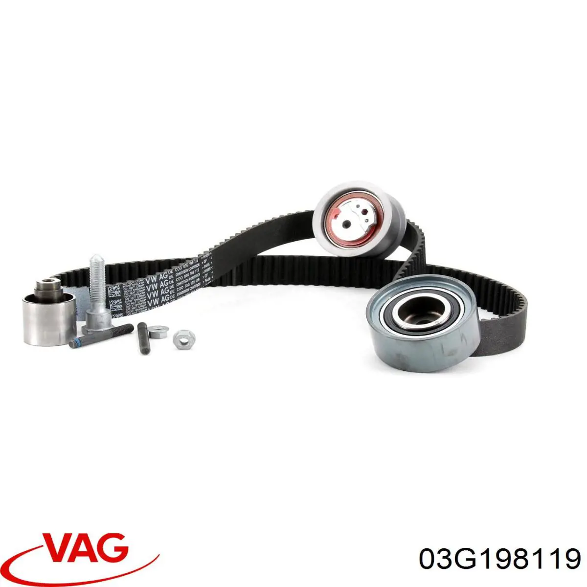 03G198119 VAG Ремінь ГРМ, комплект