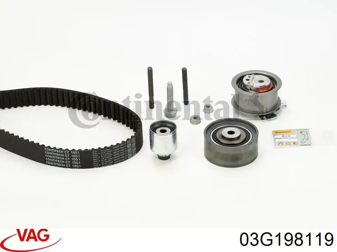 Комплект ГРМ VAG 03G198119 ціна, від 140.34 USD