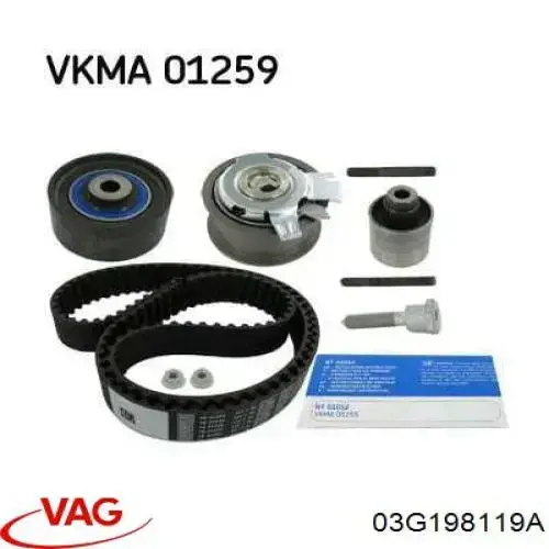 Комплект ГРМ VAG 03G198119A ціна, від 145.72 USD