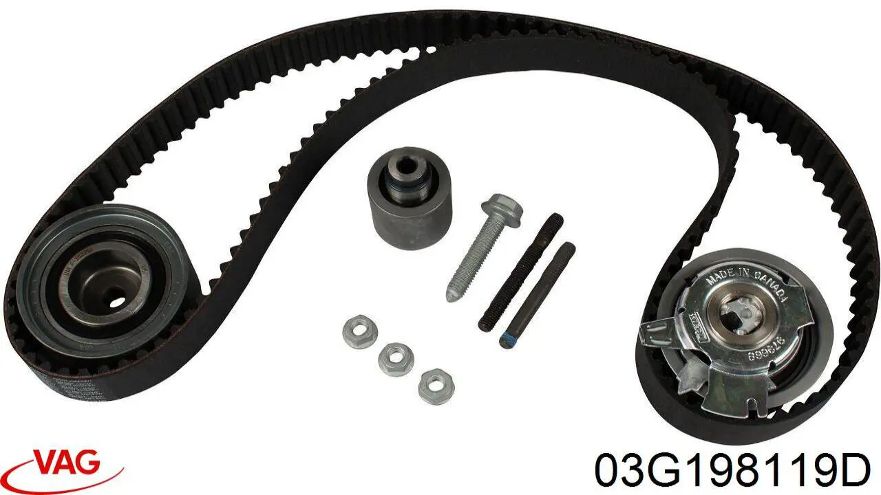 Комплект ГРМ VAG 03G198119D ціна, від 138.11 USD