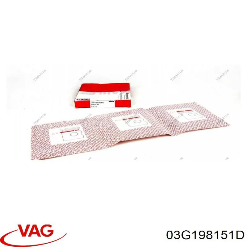 Купити 03G198151D VAG Кільця поршневі STD