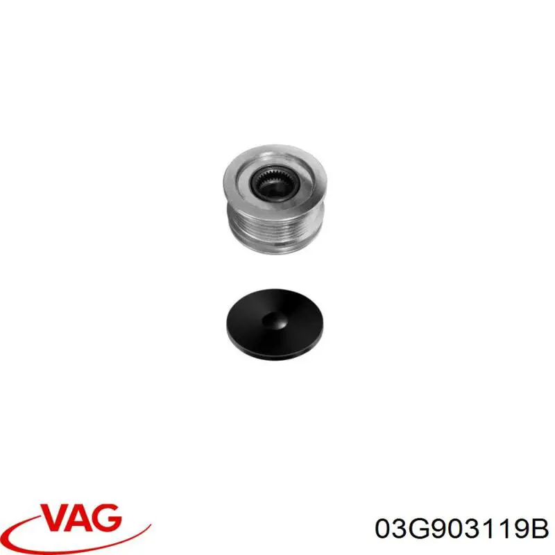 Купити 03G903119B VAG Шків генератора