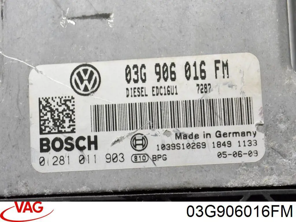 Купити 03G906016KC VAG Модуль управління двигуном