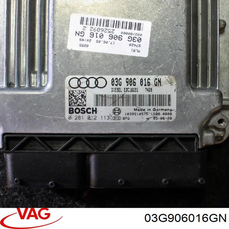 Електронний блок керування двигуном 03G906016GN VAG