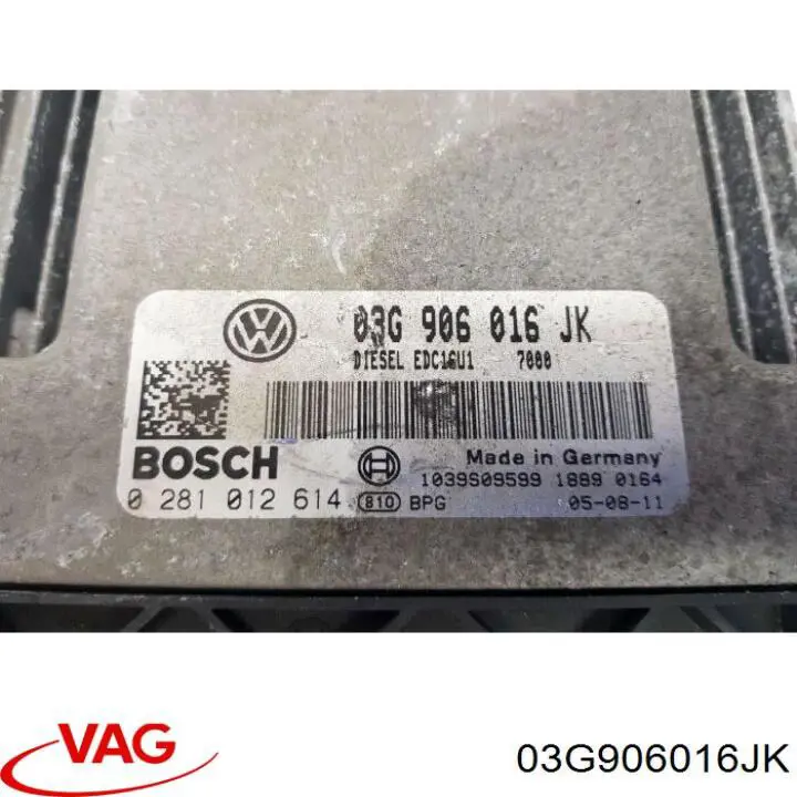 Електронний блок керування двигуном 03G906016JK VAG