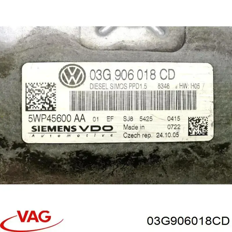 Купити 03G906018CD VAG Модуль управління двигуном