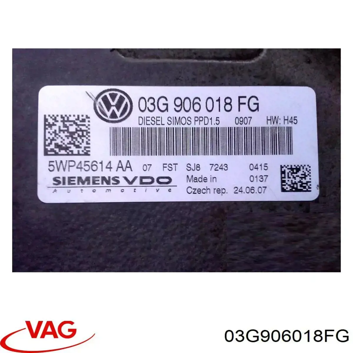 03G906018FG VAG Блок електронного управління
