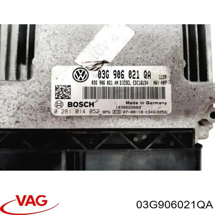 03G906021QA VAG модуль (блок керування (ЕБУ) двигуном)