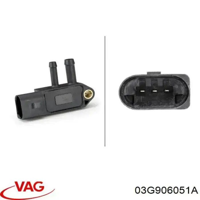 Купити 03G906051A VAG Датчик тиску вихлопних газів