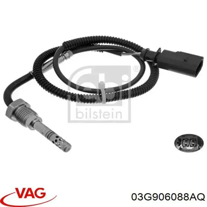 03G906088AQ VAG датчик температури відпрацьованих газів (вг, перед фільтром сажі)