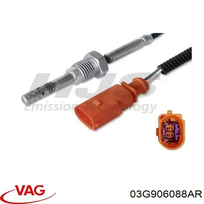 Датчик температури відпрацьованих газів (ВГ), після фільтра сажі VAG 03G906088AR ціна, від 50.67 USD