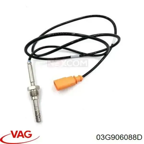 Купити 03G906088D VAG Датчик температури відпрацьованих газів (ВГ), після фільтра сажі