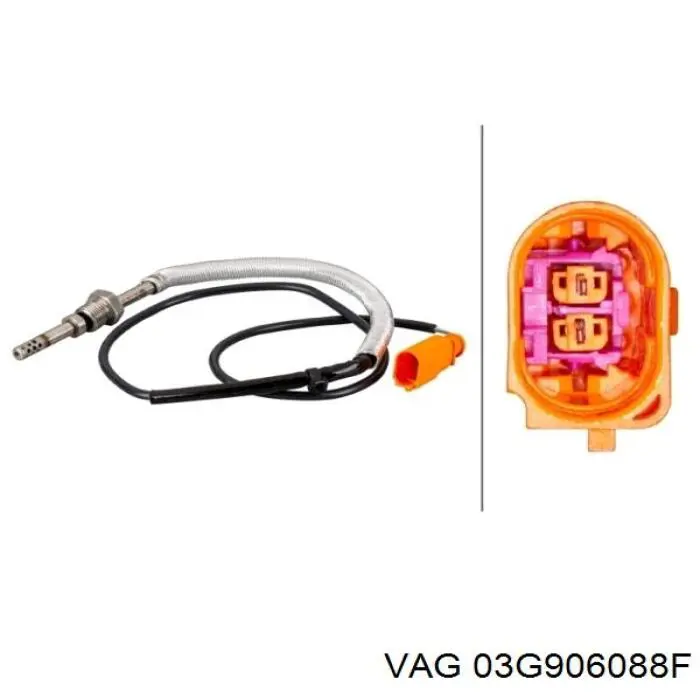 03G906088F VAG Датчик температури відпрацьованих газів (ВГ), після фільтр сажі