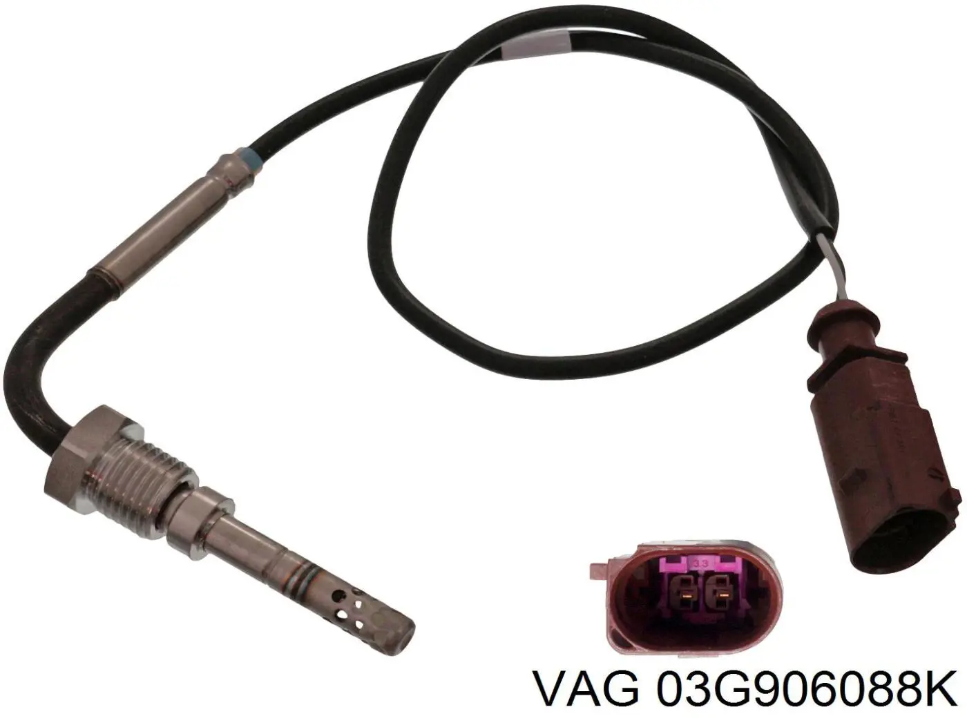 Купити 03G906088K VAG Датчик температури відпрацьованих газів (ВГ), перед фільтром сажі