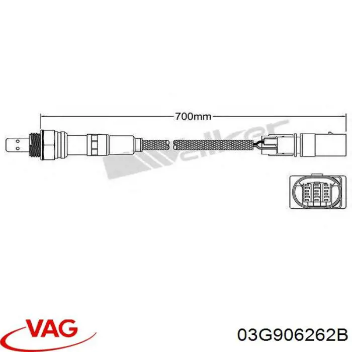 Купити 3L906017 AND Лямбдазонд, датчик кисню до каталізатора