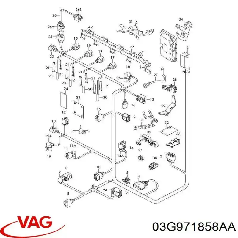 Купити 03G971858F VAG 