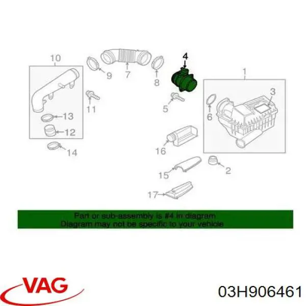 Купити 03H906461 VAG Повітромір