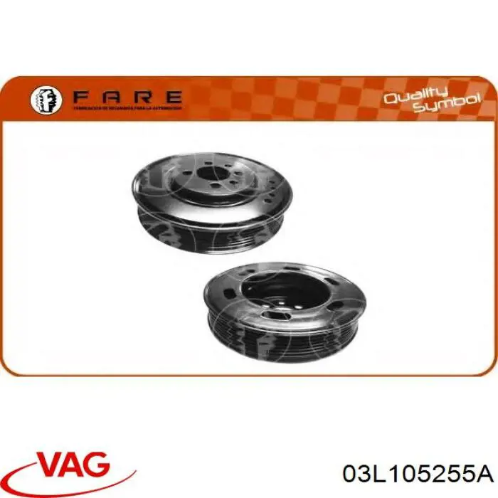Шків колінвала (демпфер ) VAG 03L105255A ціна, від 358.59 USD