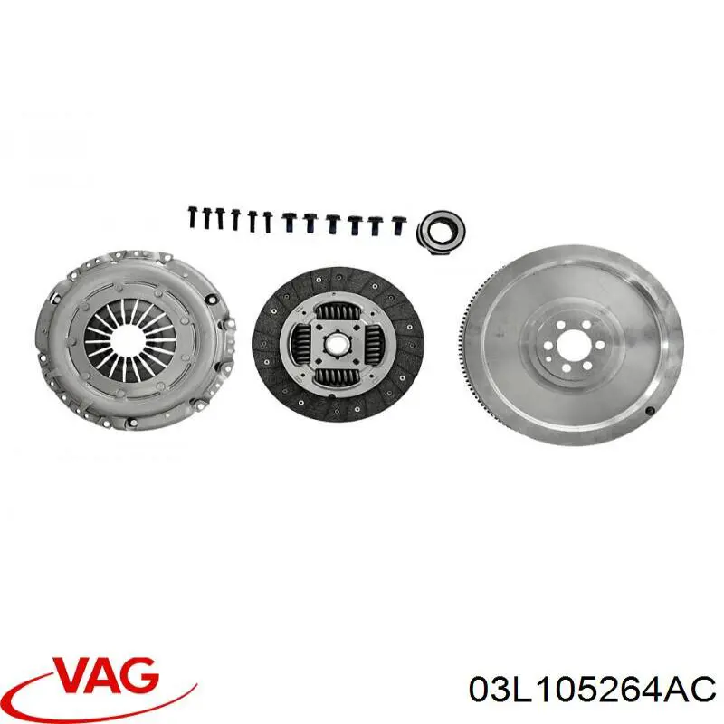 Комплект зчеплення (3 частини) VAG 03L105264AC ціна, від 344.57 USD