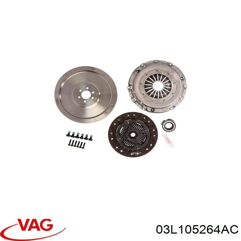 Купити 03L105264AC VAG Комплект зчеплення (диск, корзина, підшипник)