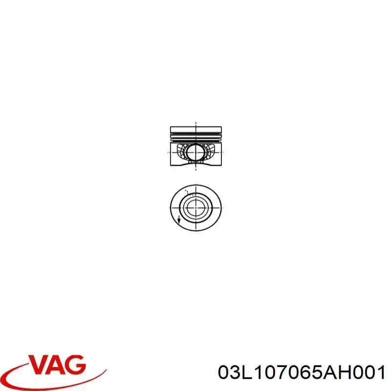 03L107065AH001 VAG Поршень в зборі