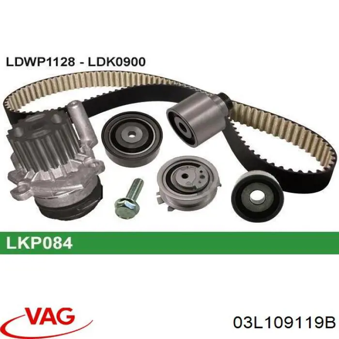 Ремінь ГРМ 03L109119B VAG