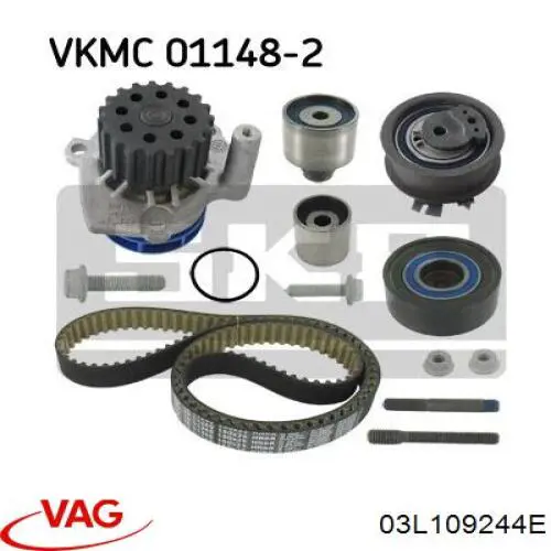 Ролик паразитний ГРМ 03L109244E VAG