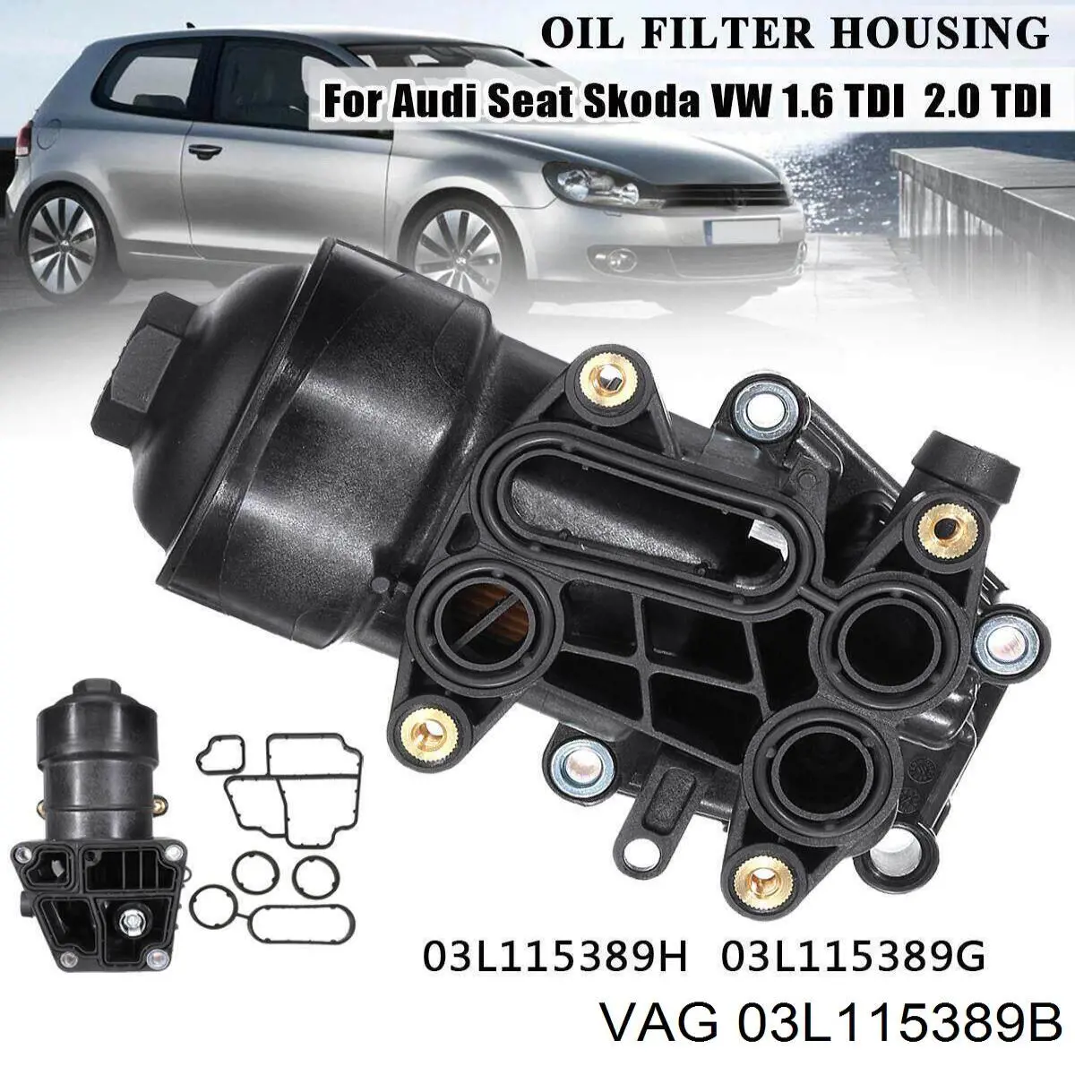 Купити 03L115389B VAG Корпус масляного фільтра