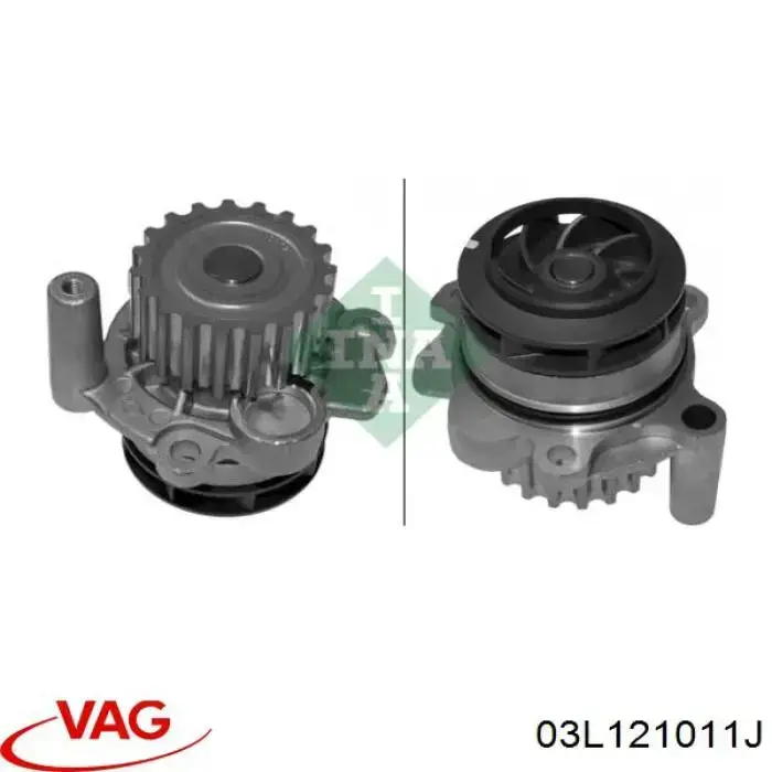Помпа охолодження VAG 03L121011J ціна, від 11.40 USD
