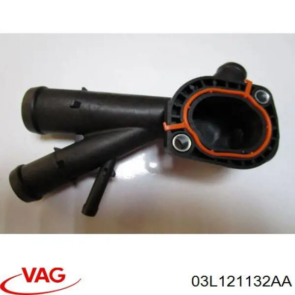 Купити 03L121132AA VAG Фланець системи охолодження (трійник)