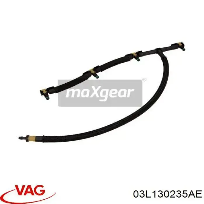 Трубка паливна, зворотня від форсунок VAG 03L130235AE ціна, від 17.78 USD