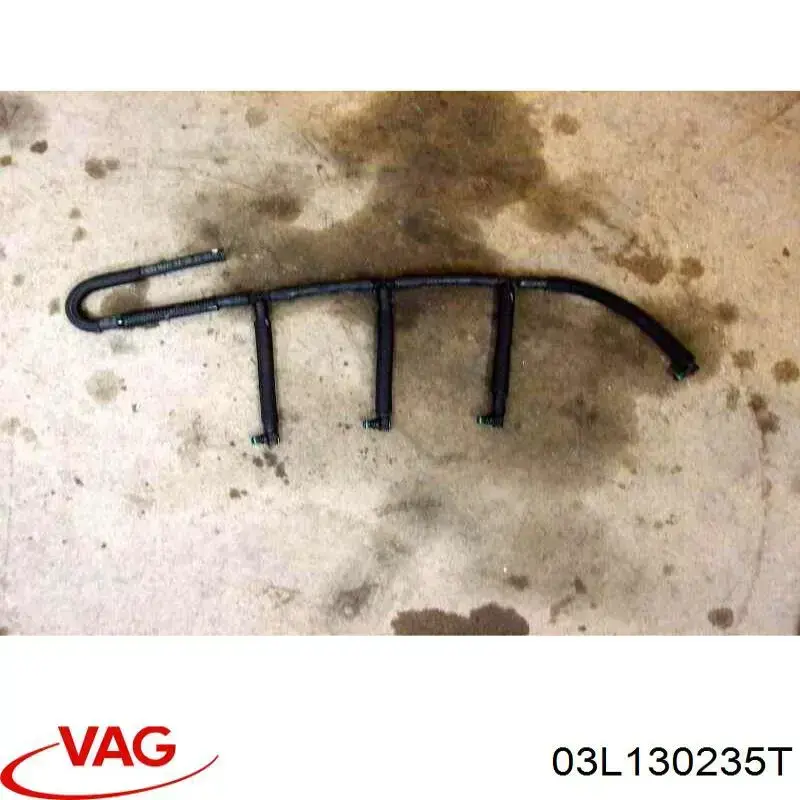 Трубка паливна, зворотня від форсунок VAG 03L130235T ціна, від 31.04 USD