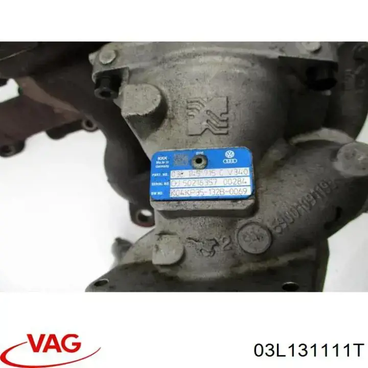 Купити 03L131111T VAG Патрубок турбіни вихлопних газів