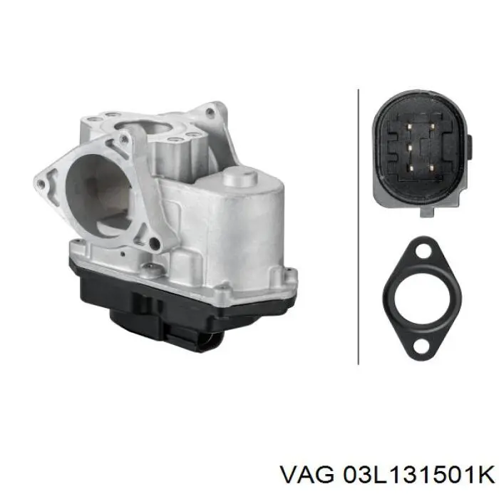 Клапан ЄГР 03L131501K VAG